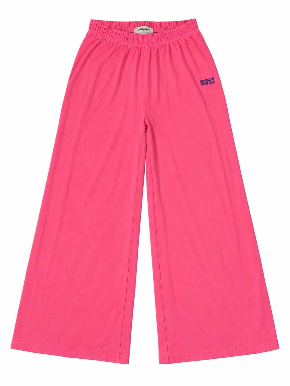 American Vintage Pymaz Jogging Pants Small Hortensia Fluo Wide Leg Cotton Blend